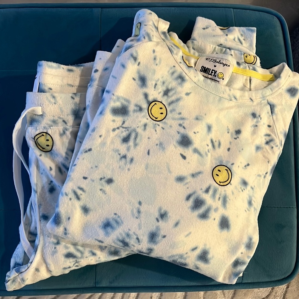PJ Salvage Smiley Sweat Set